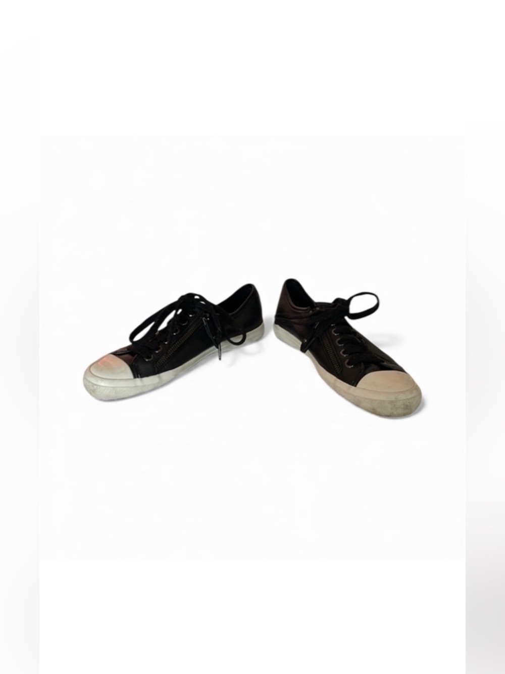 Coach Black Sneakers with Zipper Detail